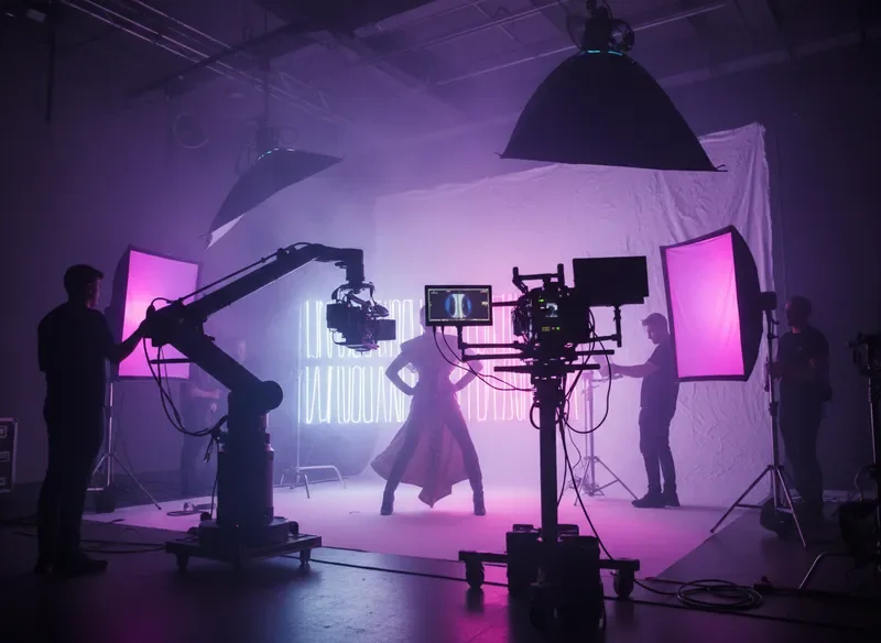 מאחורי הקלעים בסטודיו